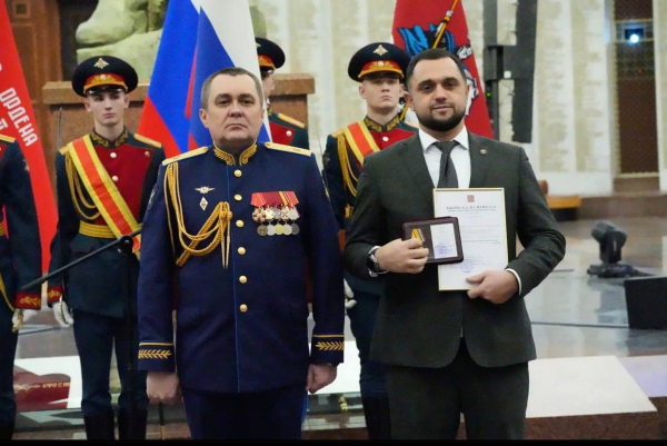 Председатель НАУЗ награждён медалью Министерства Обороны РФ